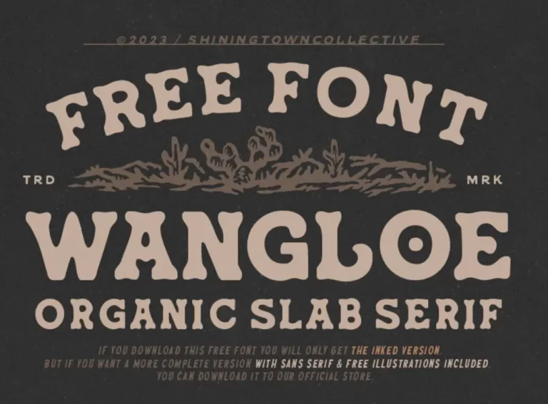 WANGLOE Slab Serif Font