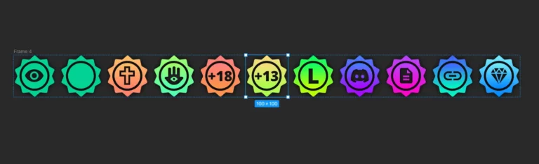 10+ Gradient Leader Badges Figma