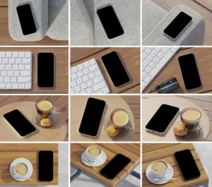 19 Realistic iPhone 14 Pro Max PSD Mockups