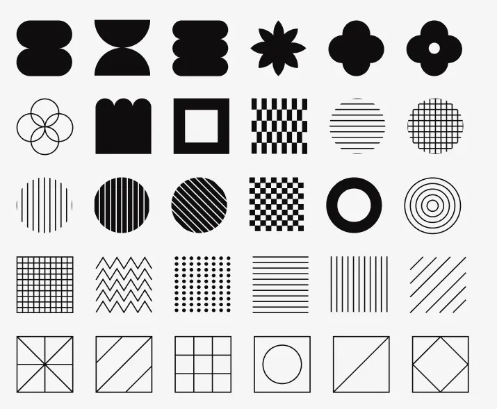 30 Figma Geometric Shapes