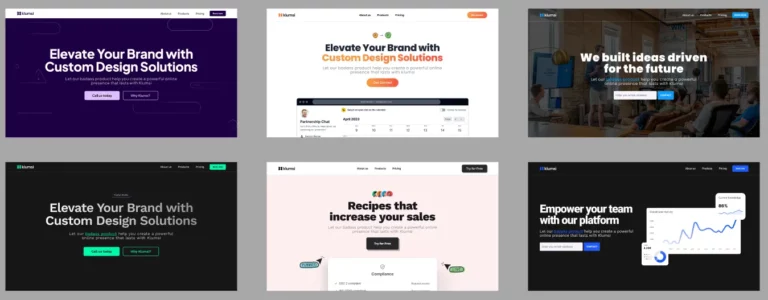 30+ SaaS Landing Pages (Hero Sections) Figma