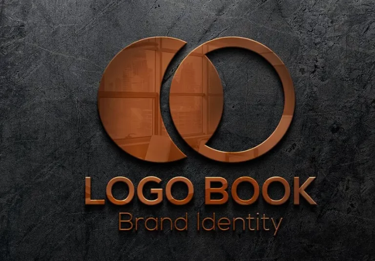 3D Wooden Logo On Black Wall Mockup PSD