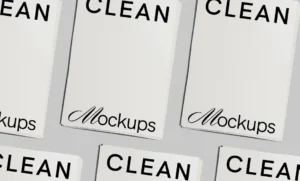 Clean Customizable A4 Paper Mockups Figma