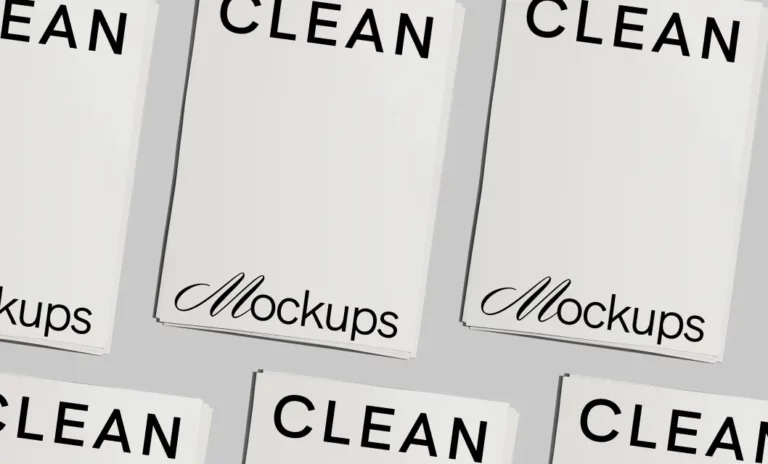 Clean Customizable A4 Paper Mockups Figma