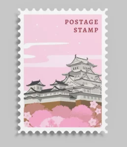 Postage Stamp Mockup PSD
