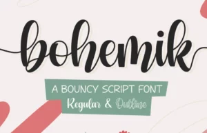 Bohemik Script Font