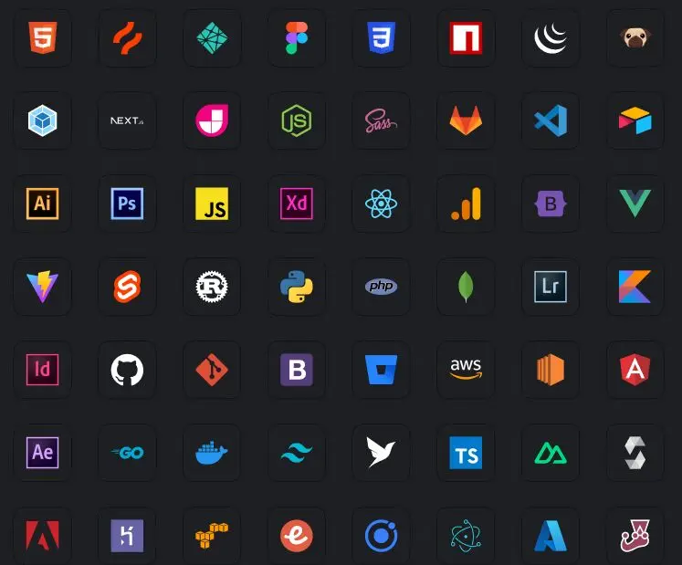 150+ Tech & Design Stack Icons Figma