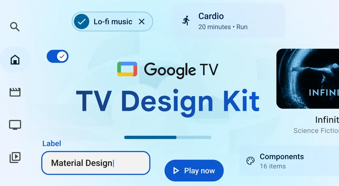 Free Google TV Design Kit TitanUI