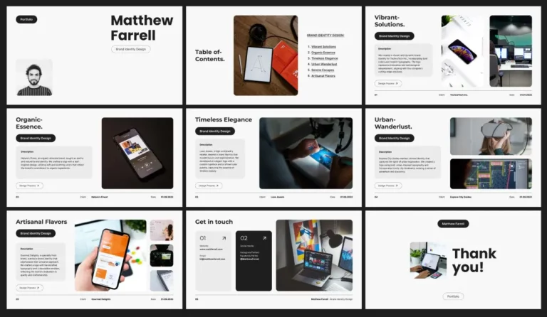 9 Professional Portfolio Templates Figma