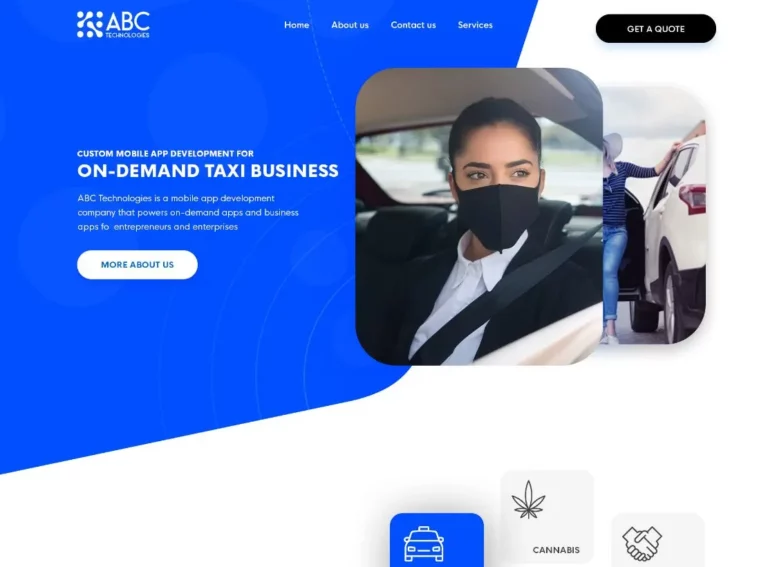 Business Mobile App Landing Page Template PSD