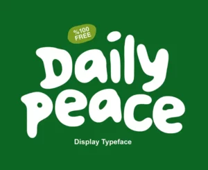 Daily Peace Display Font