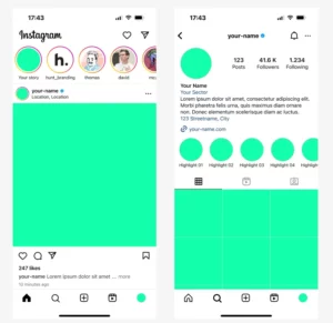 Instagram 2023 UI Template Figma