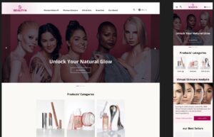 Skincare & Cosmetic Website UI Kit Figma
