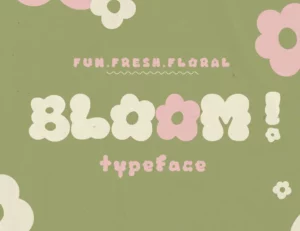 BLOOM Floral Font