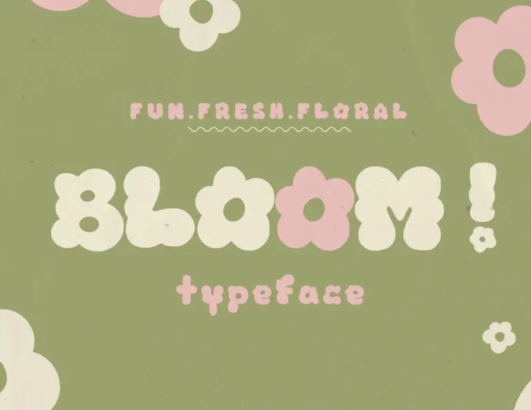 BLOOM Floral Font