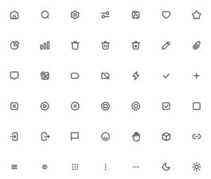 Essential Line Icons Pack Figma