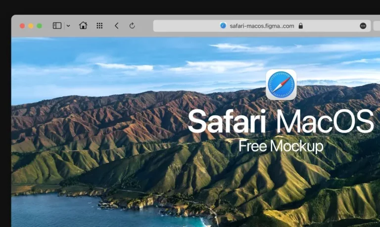 MacOS Safari Browser Mockup Figma