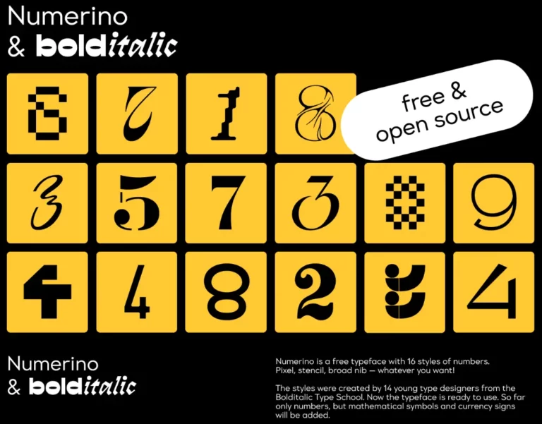 Numerino Figures Typeface