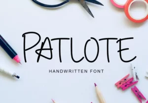 Patlote Handwritten Font