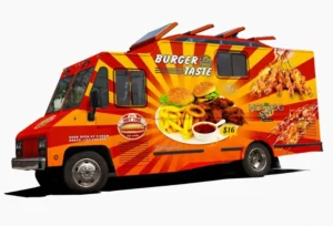 Food Truck PSD Mockup