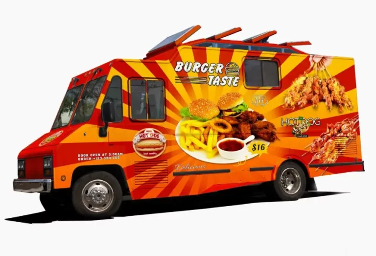 Food Truck PSD Mockup