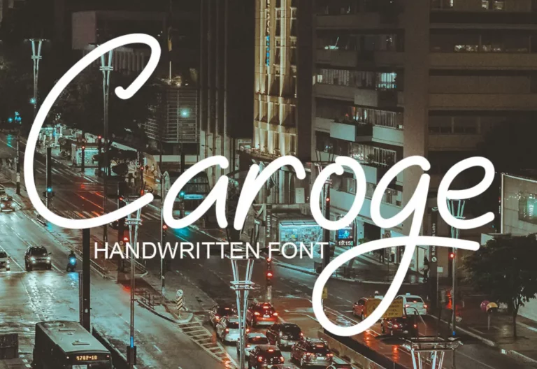 Caroge Handwritten Font