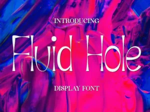 Fluid Hole Font
