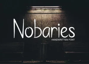 Nobaries Handwritten Font