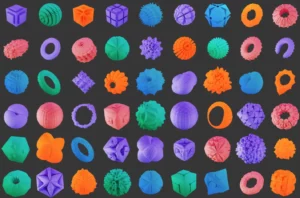 54 Colorful Shapes Pack Figma