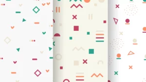 18 Minimal Vector Abstract Patterns Figma