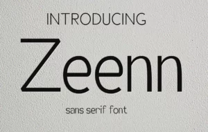 Zeenn Sans Serif Font