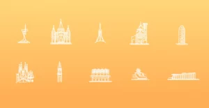 Barcelona City Icons Pack PNG