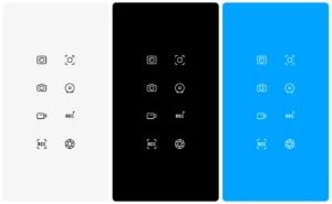 8 Camera Stroke Icons PNG