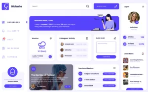 Globalia Minimal Dashboard Figma Template