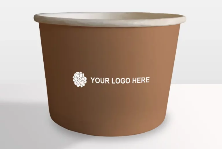 Realistic Paper Bowl Mockup PSD