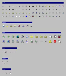 Retro Windows 95 UI Design System Figma