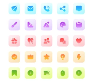 25 Classic Gradient Icons Figma