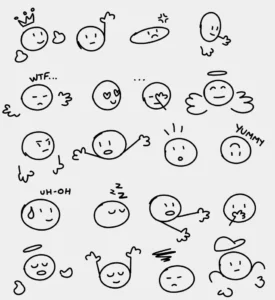 Hand Drawn Emojis Pack Figma