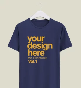 Hanging T-shirt Front Mockup PSD