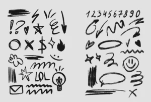 100+ Hand-drawn Scribbles Pack Figma