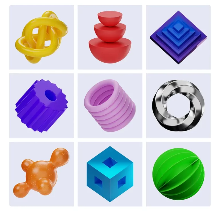9 Abstract Shapes PNG