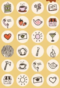 24 Handdrawn Instagram Icons