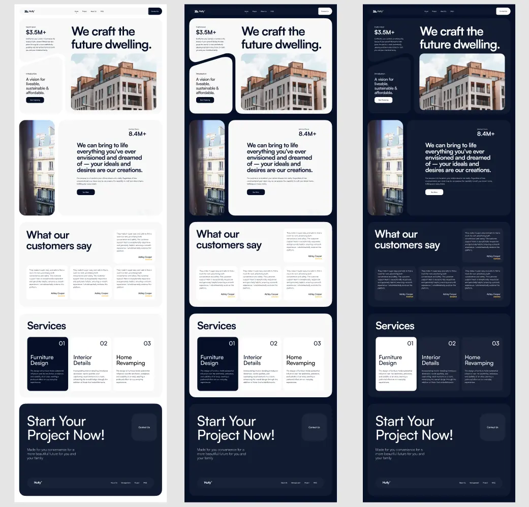 Download free real estate landing page ui kit figma free figma web