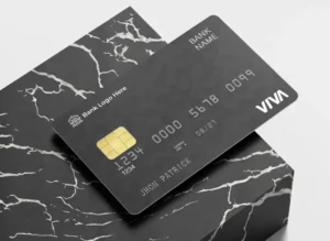 Realistic Plastic Credit Card PSD Mockup