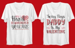 Valentine T-Shirt PSD Mockup