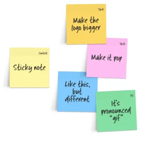 10 Realistic Sticky Notes Figma
