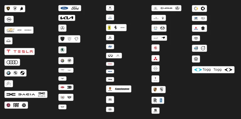 50+ Automotive Brand Logos Figma