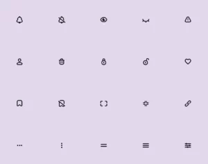 440+ Customizable Icons Pack Figma