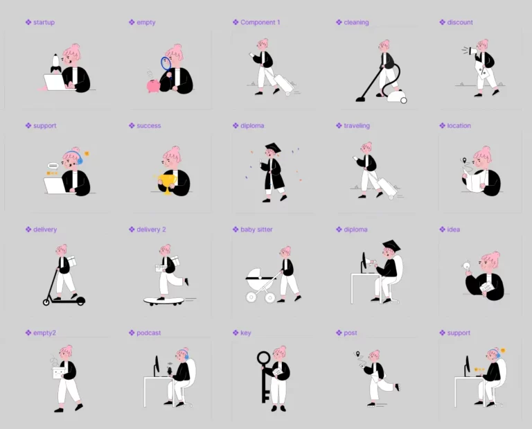 48+ Life And Work Illustrations Figma