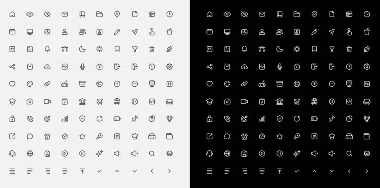 Iconic Pack Editable Stroke Icons